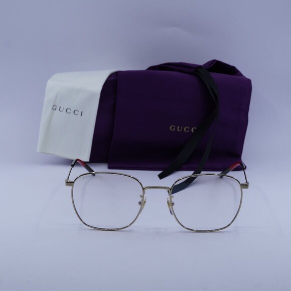 Gucci GG0681S 001 Square Sunglasses - Gold/Clear Photochromic - Picture 2 of 8